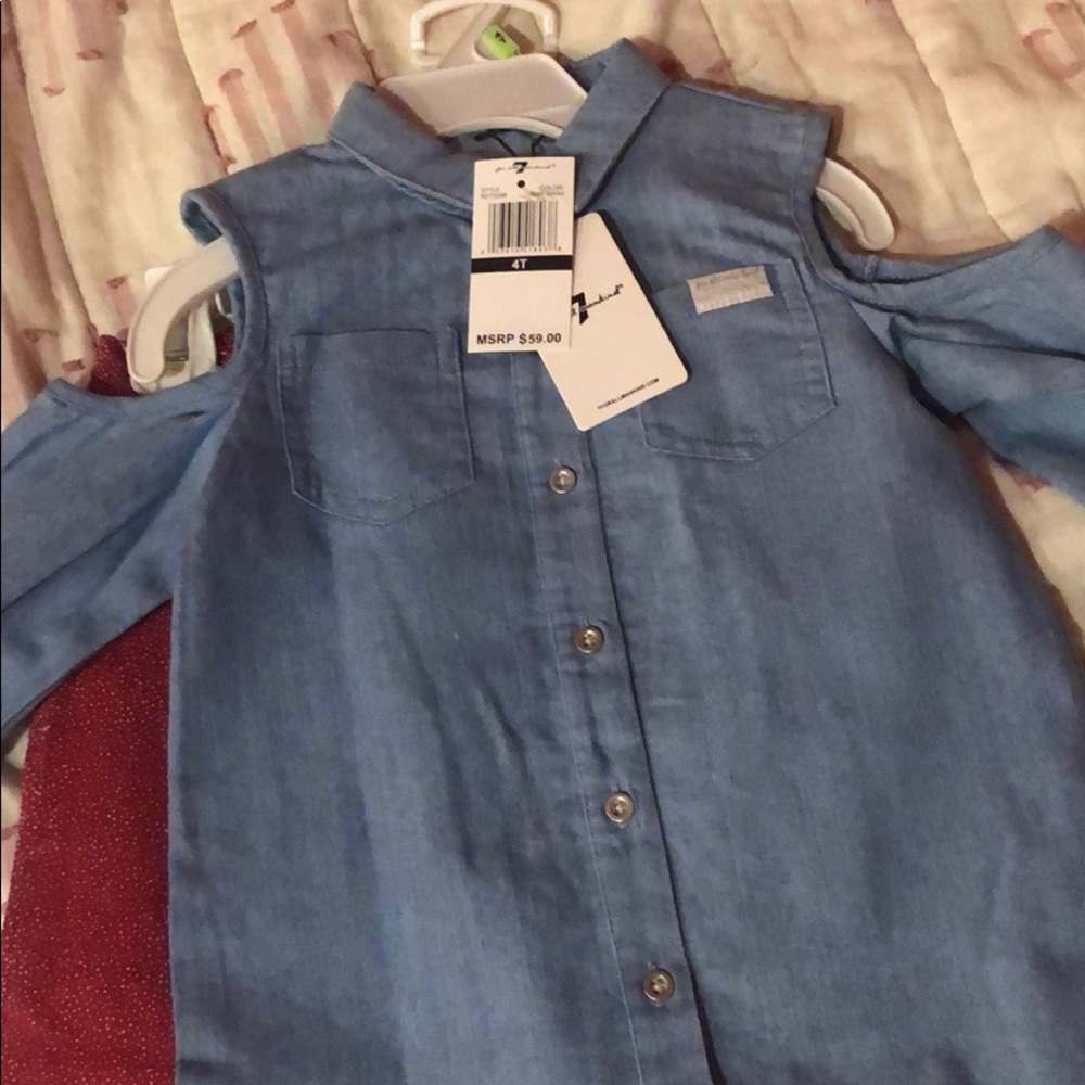 7 for man kind toddler 2 piece outfit